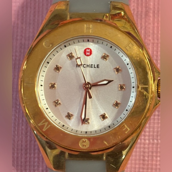 Michele Rose Gold Tahitian Jelly Bean Watch